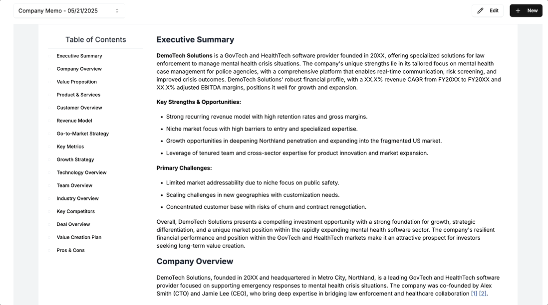 Customized deliverables generation